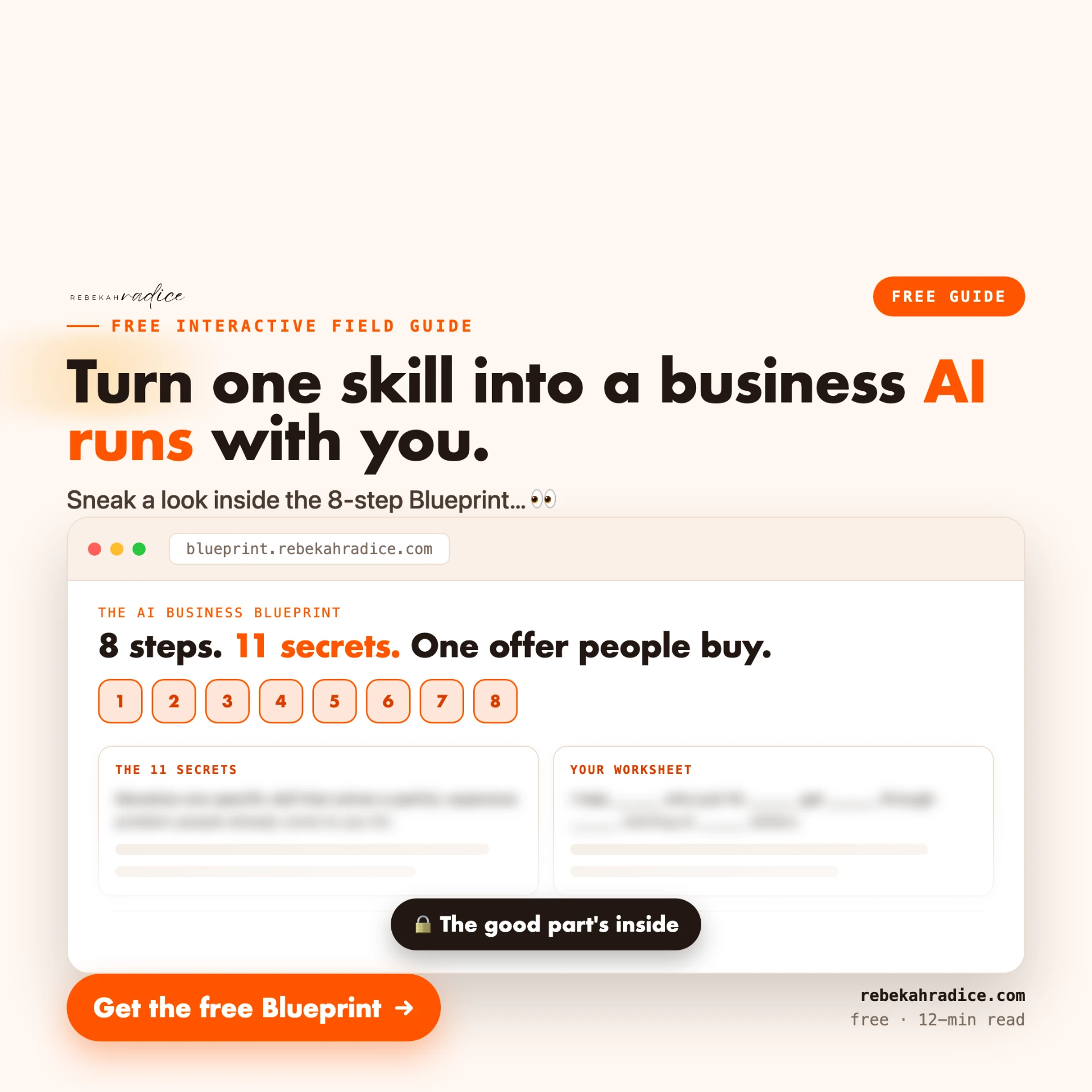 Sneak a look inside the AI Business Blueprint